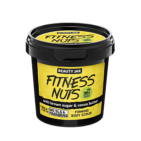 BEAUTY JAR FITNESS NUTS - nostiprinošs ķermeņa skrubis, 200g