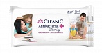 Cleanic Family antibakteriālās mitrās atsvaidzinošās salvetes ar klipsi 60 gab antibakteriālais efekts